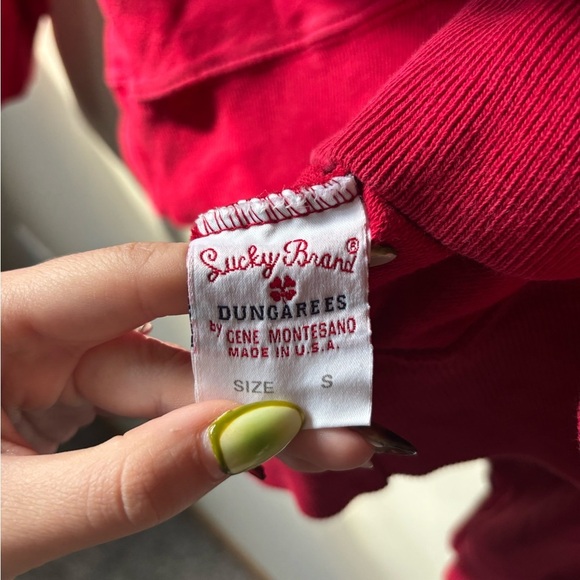 Vintage Lucky Brand Red Crewneck Sweater - Picture 5 of 10